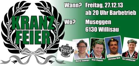 Kranzfeier, 27.12.2013 Kranzfeier, 27.12.2013